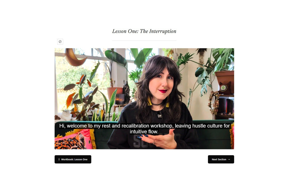 Rest & Recalibration Course